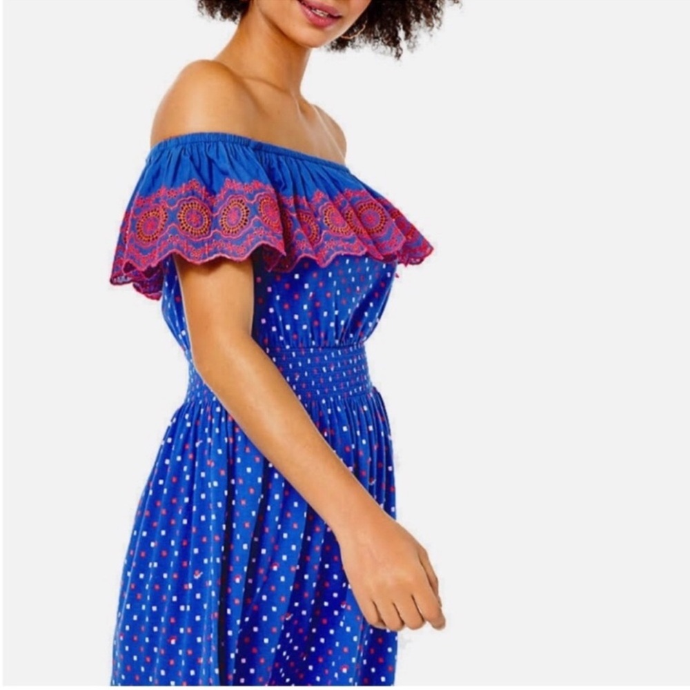 Lilly Pulitzer Kalama Off The Shoulder Dress - Picture 8 of 10